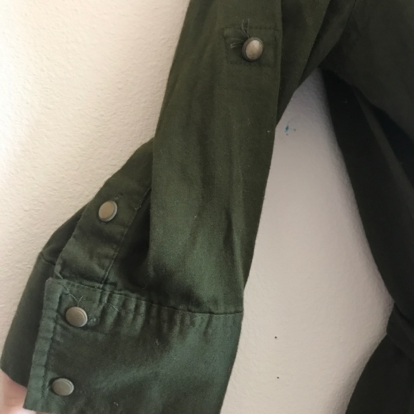 Merona Military Inspired Button Shirt Dress - Picture 3 of 8